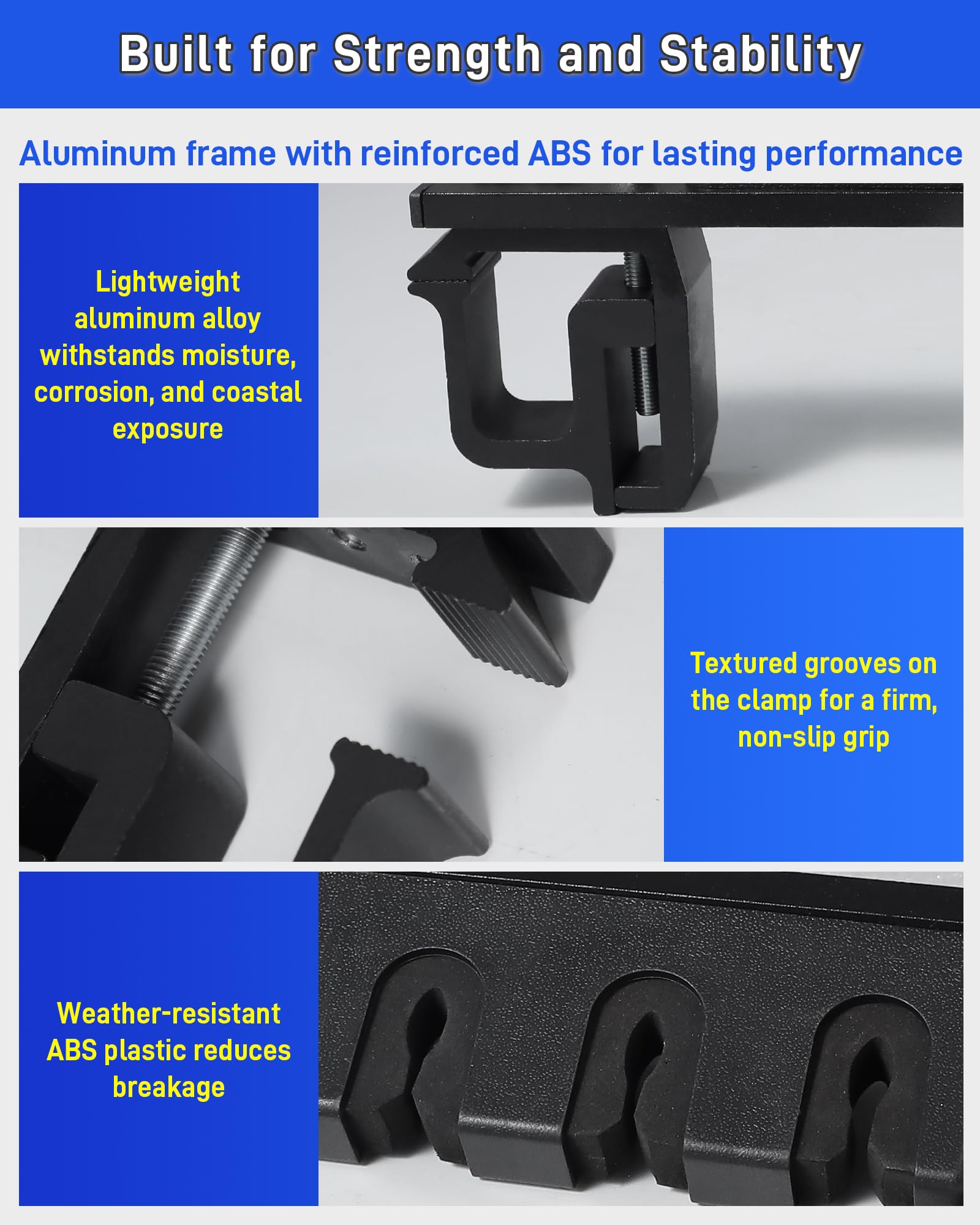 Rod holder configured in vertical and horizontal positions