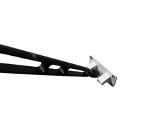 Close-up of powder-coated aluminum rod holder