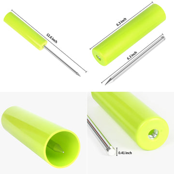 Reinforced PVC fishing rod holder tube close-up