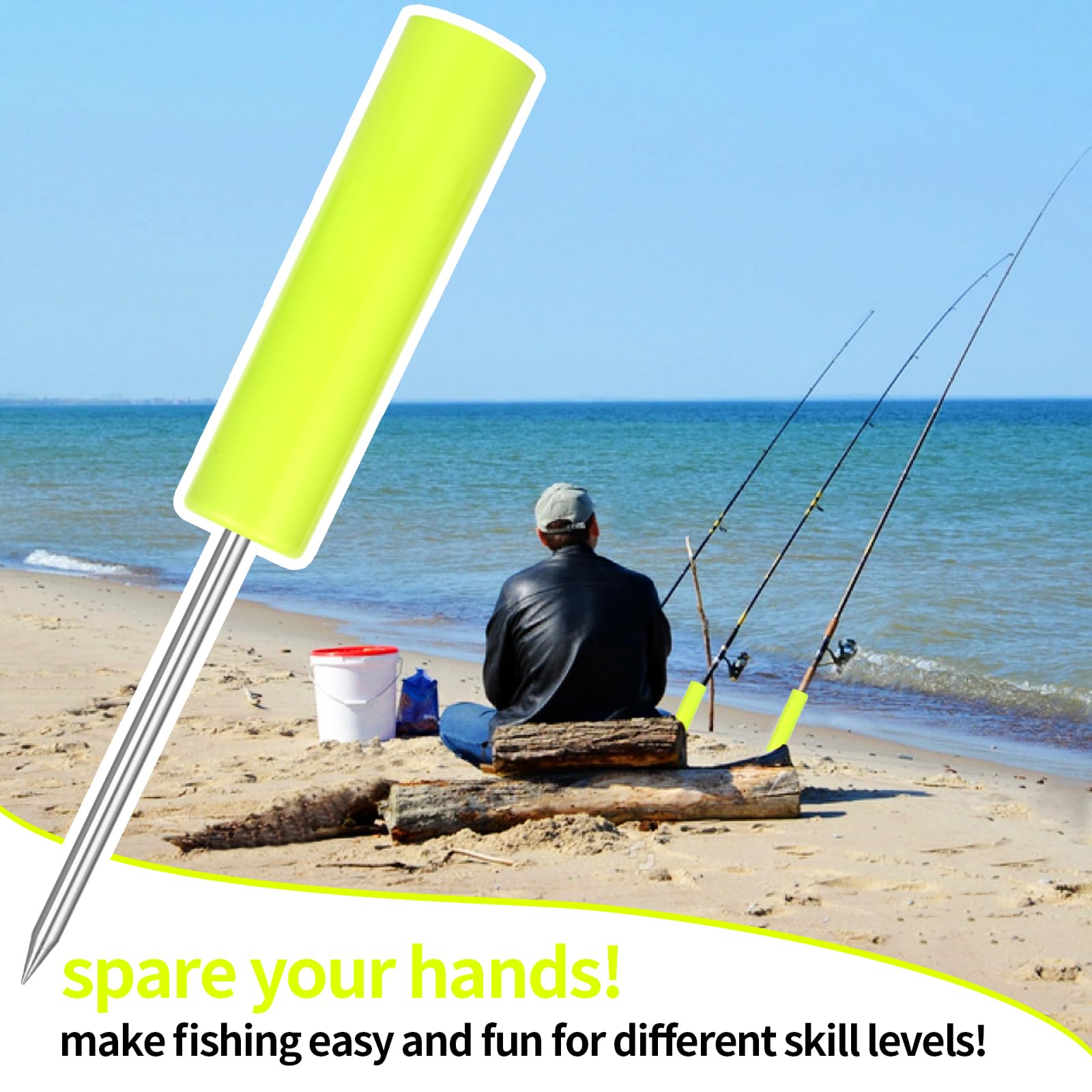 Sturdy ground stand set up on sand