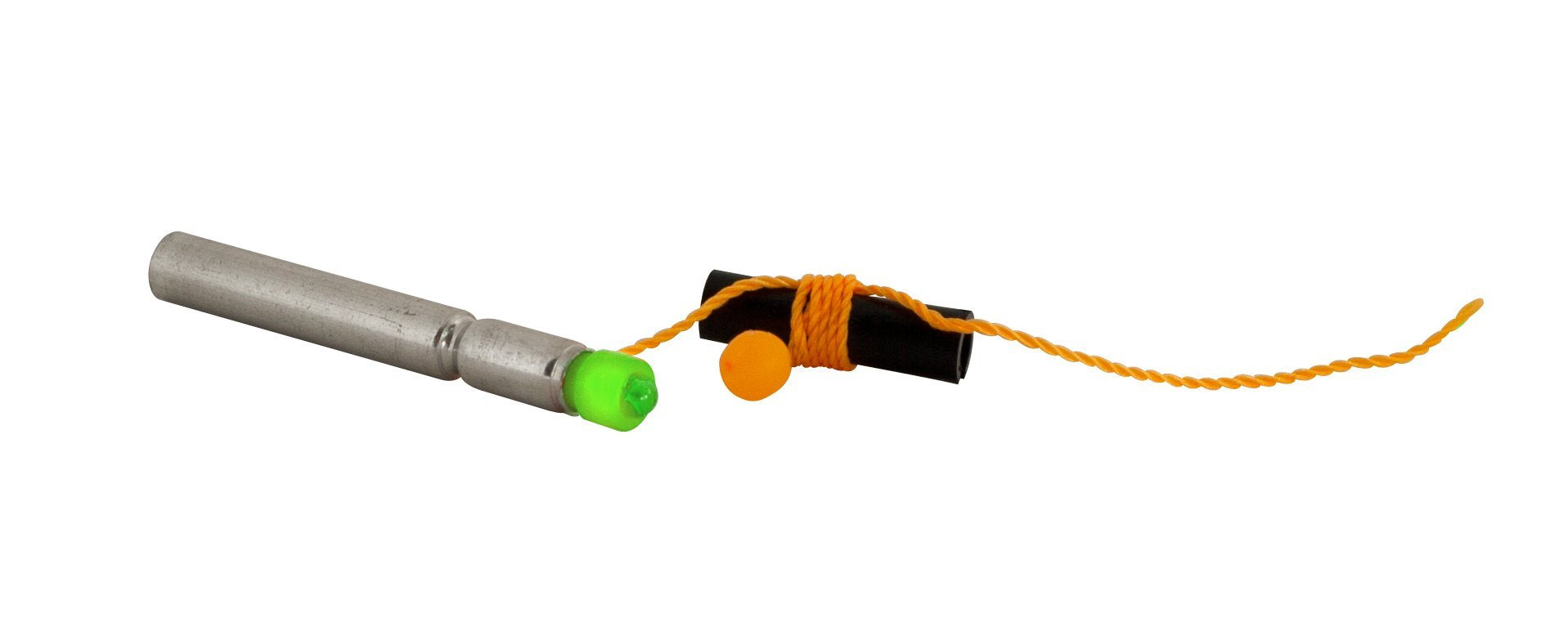 Rod-N-Bobb's LuckyJack bobber on water showing bright glow during fishing