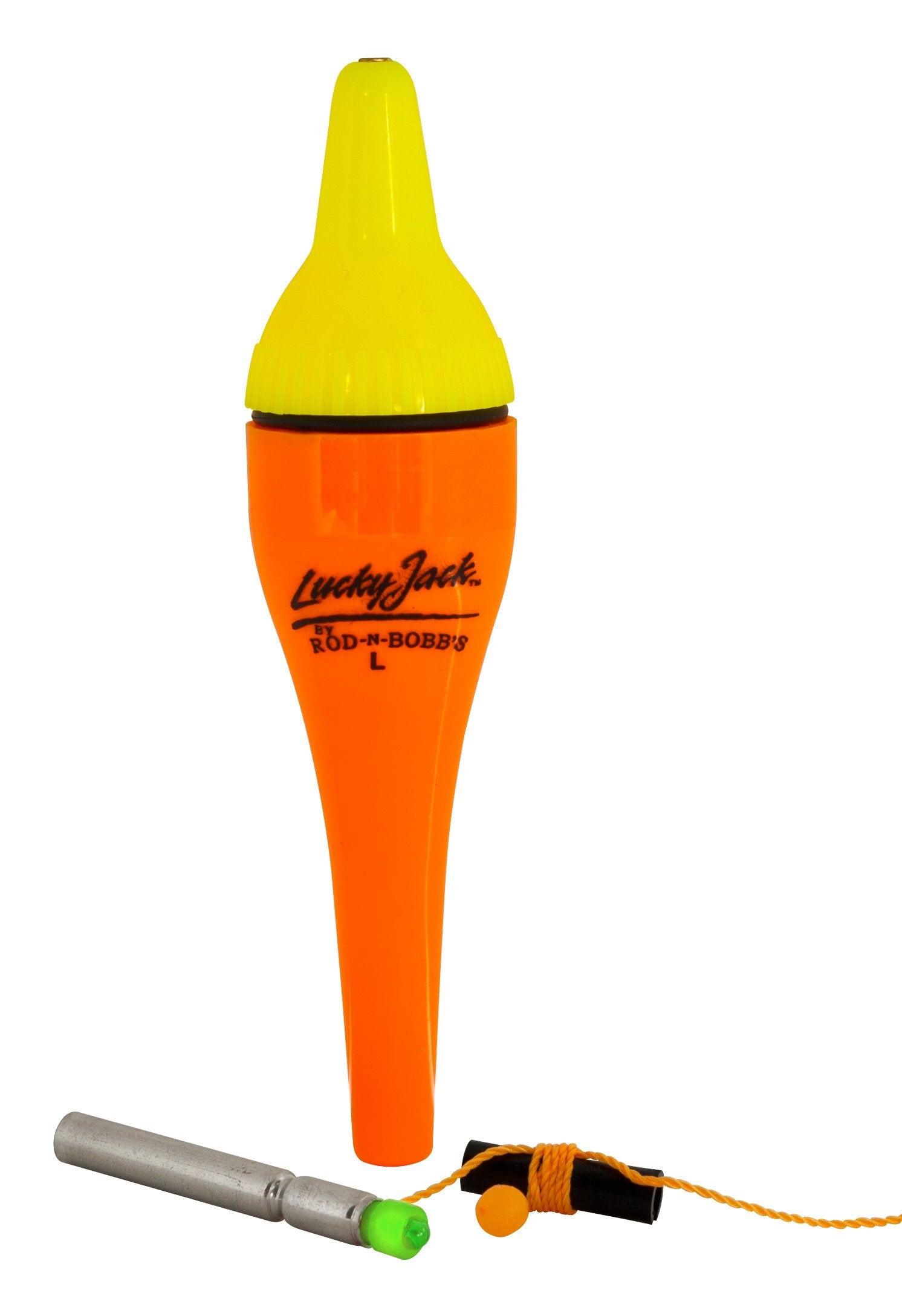 Rod-N-Bobb's LuckyJack large green bobber for nighttime visibility