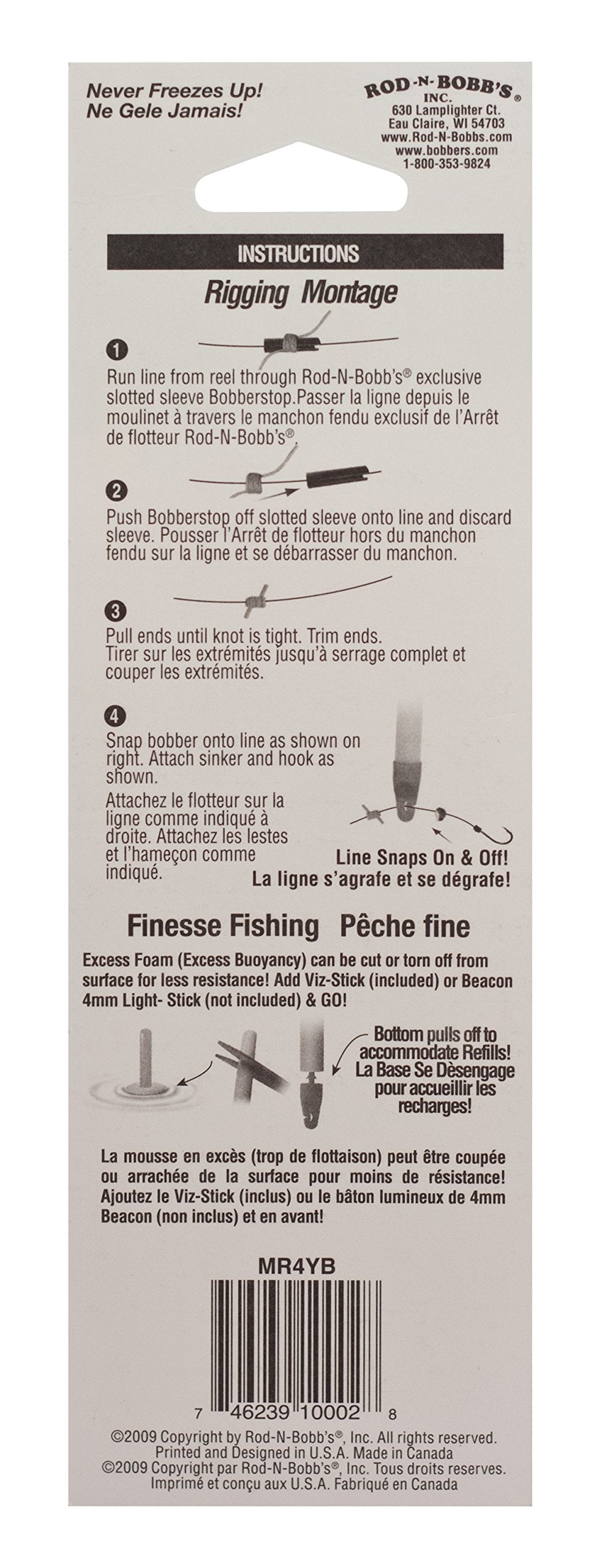Rod-N-Bobb's Mr Ice Bobber helps track line movement on cold lakes.