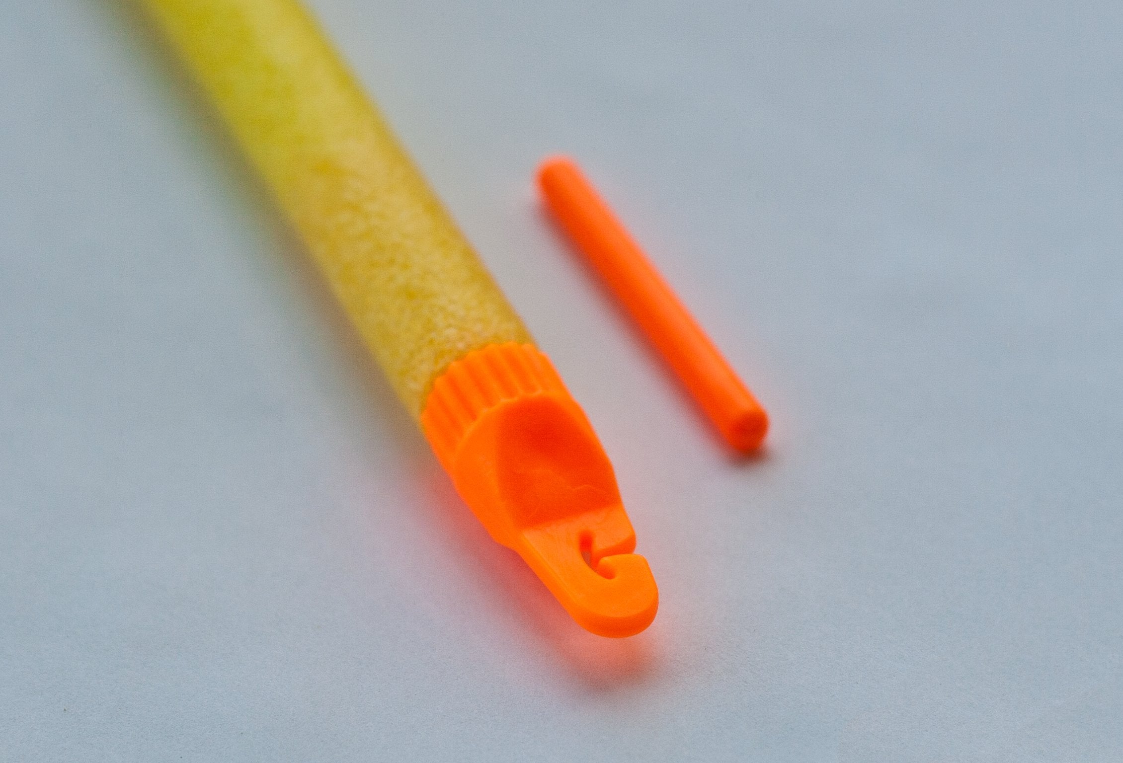 Bright 4-inch yellow bobber improves bite detection.