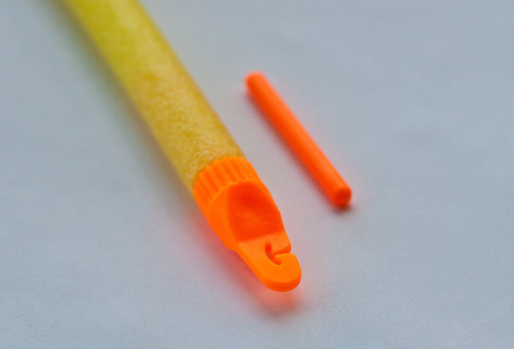 Bright 4-inch yellow bobber improves bite detection.