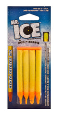 Rod-N-Bobb's Mr. Ice Bucket 4-pack yellow front view for quick access.