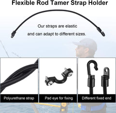 Rod strap hold-down kit with four straps and hardware