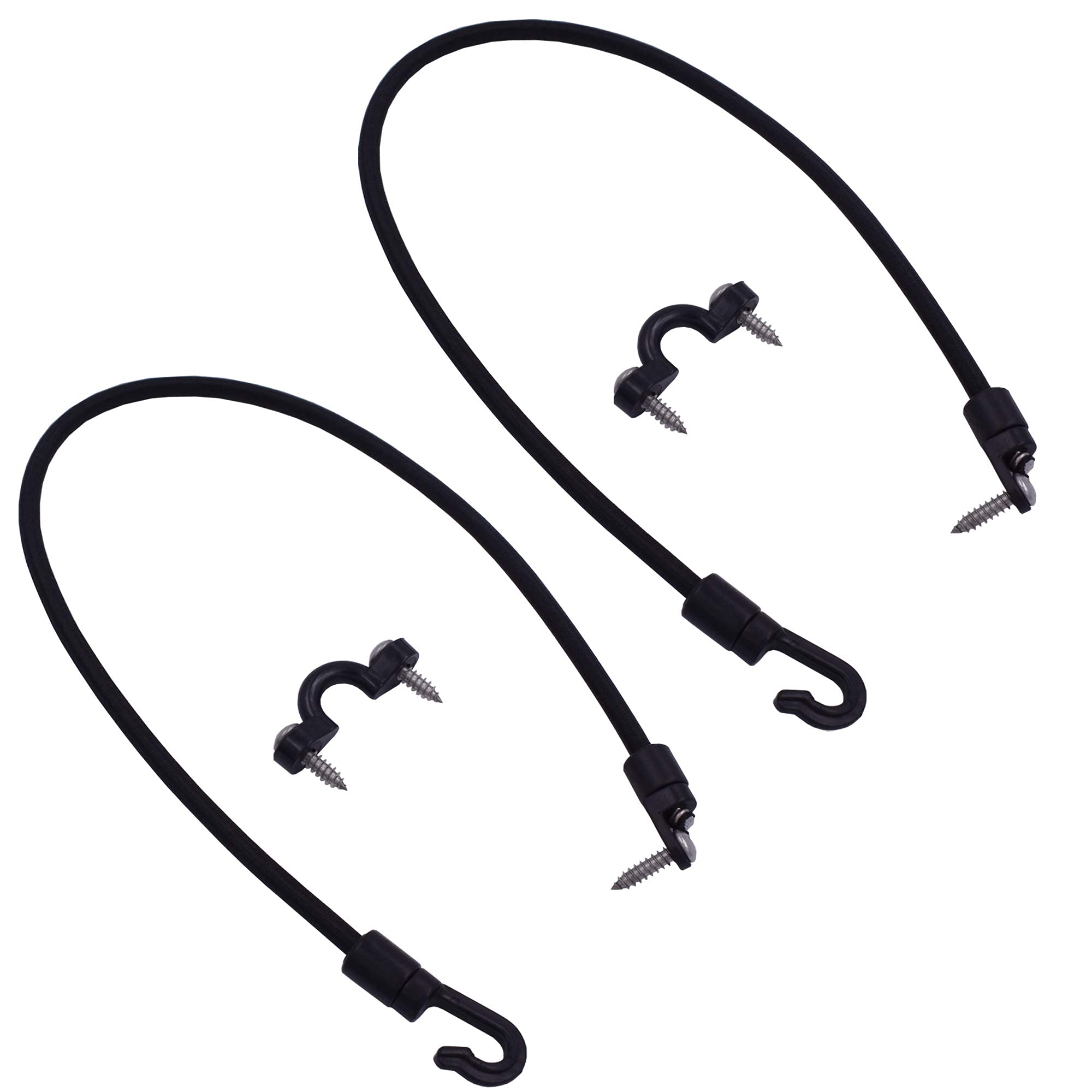 Rod Tamer Strap Holder gunwale mount with pad eyes, 18 inch