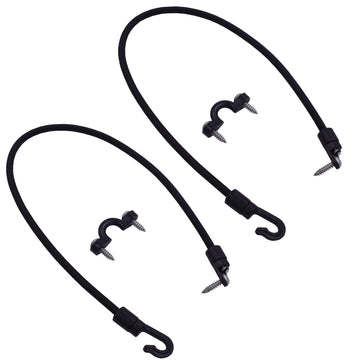 Rod Tamer Strap Holder gunwale mount with pad eyes, 18 inch