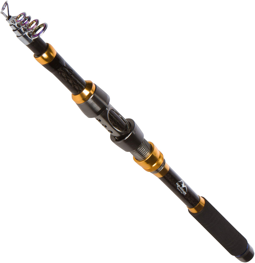 Rod and reel combo setup ready for travel