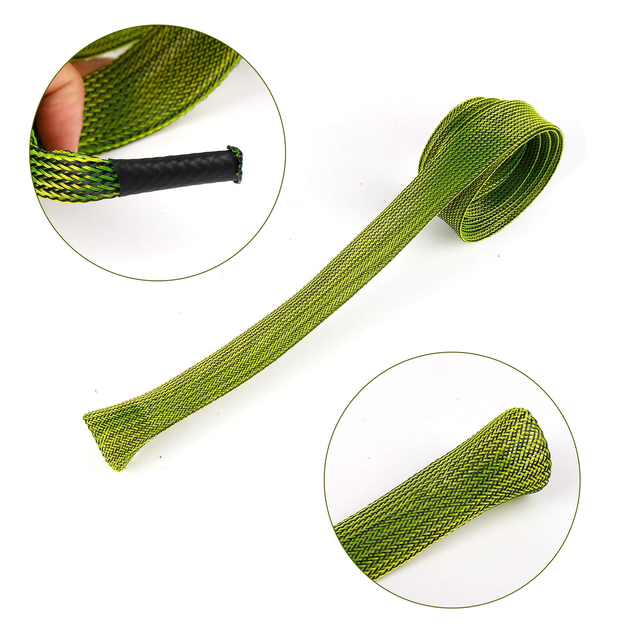 Rod Sock sleeve in black and green color combination