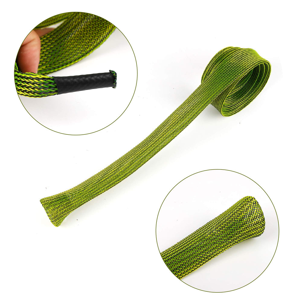 Rod Sock sleeve in black and green color combination