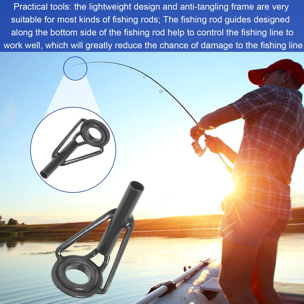 Rod tip repair kit neatly stored in a plastic box