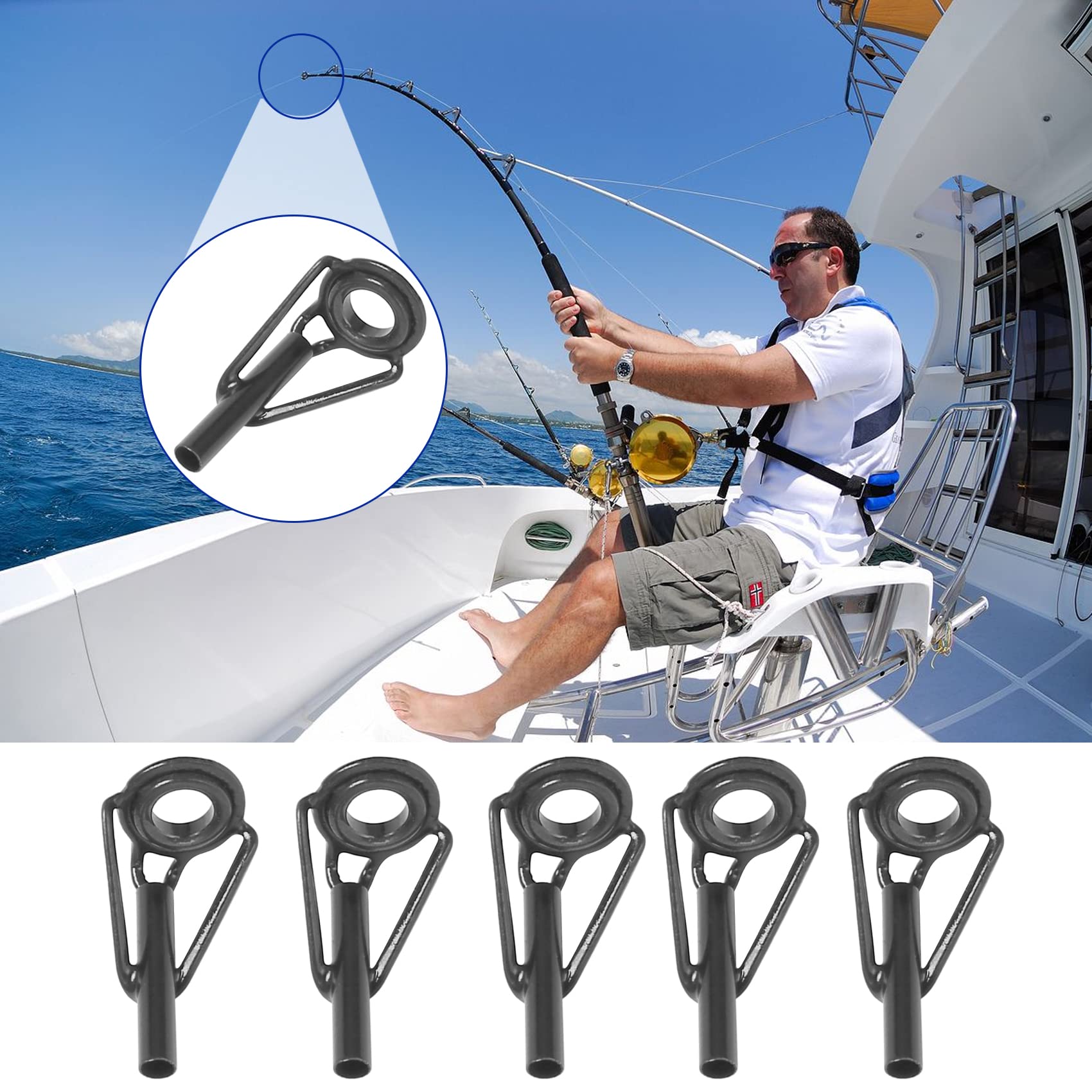 Includes 50 wire loops for quick rod tip repairs