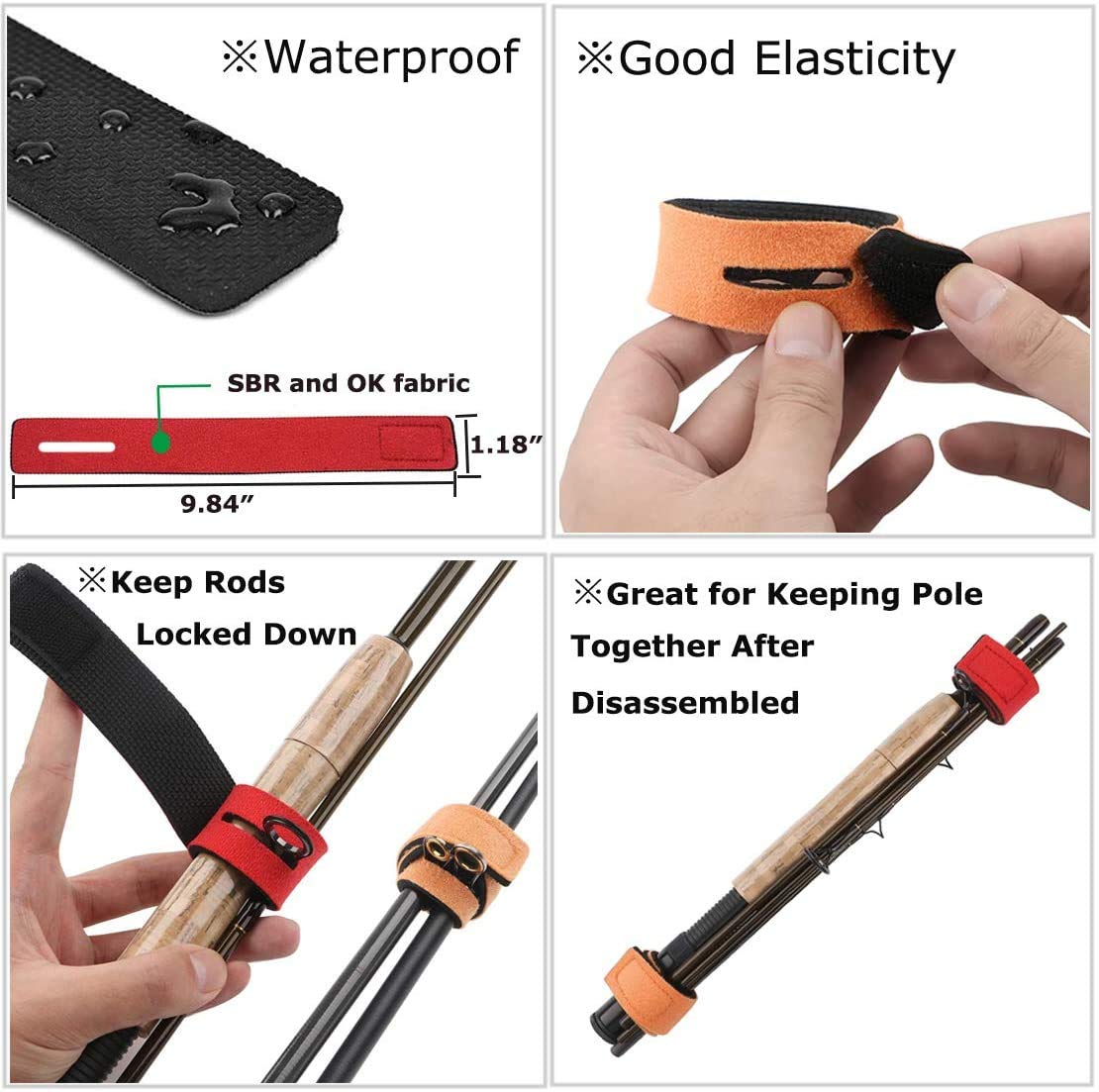 Portable, lightweight rod sleeve kit for travel and storage.