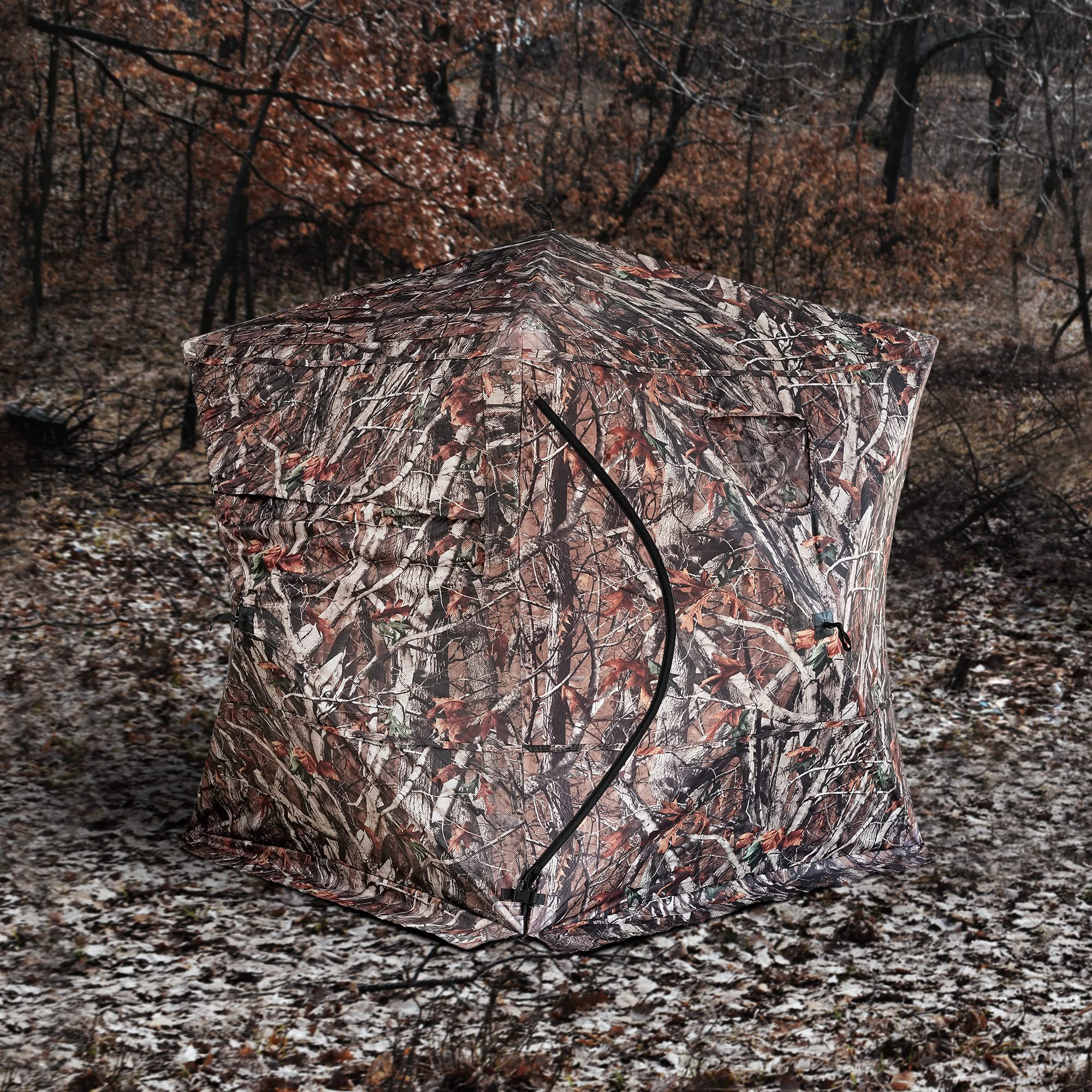 RODANNY hunting blind stands 70 inches tall for ample interior space