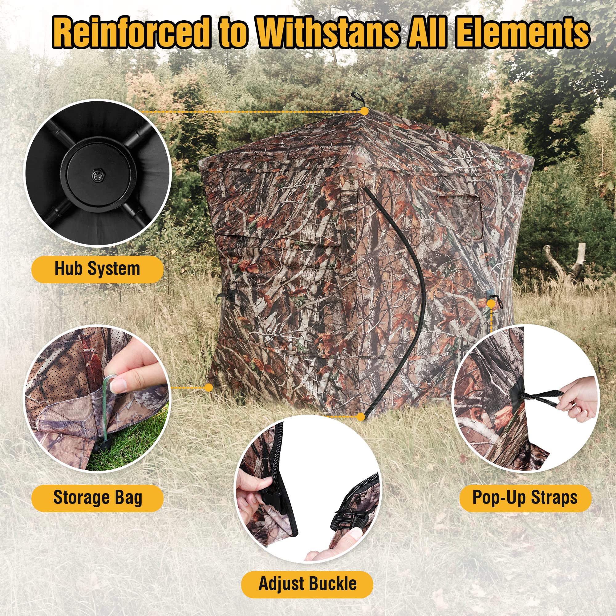RODANNY hunting blind includes carry bag for easy transport