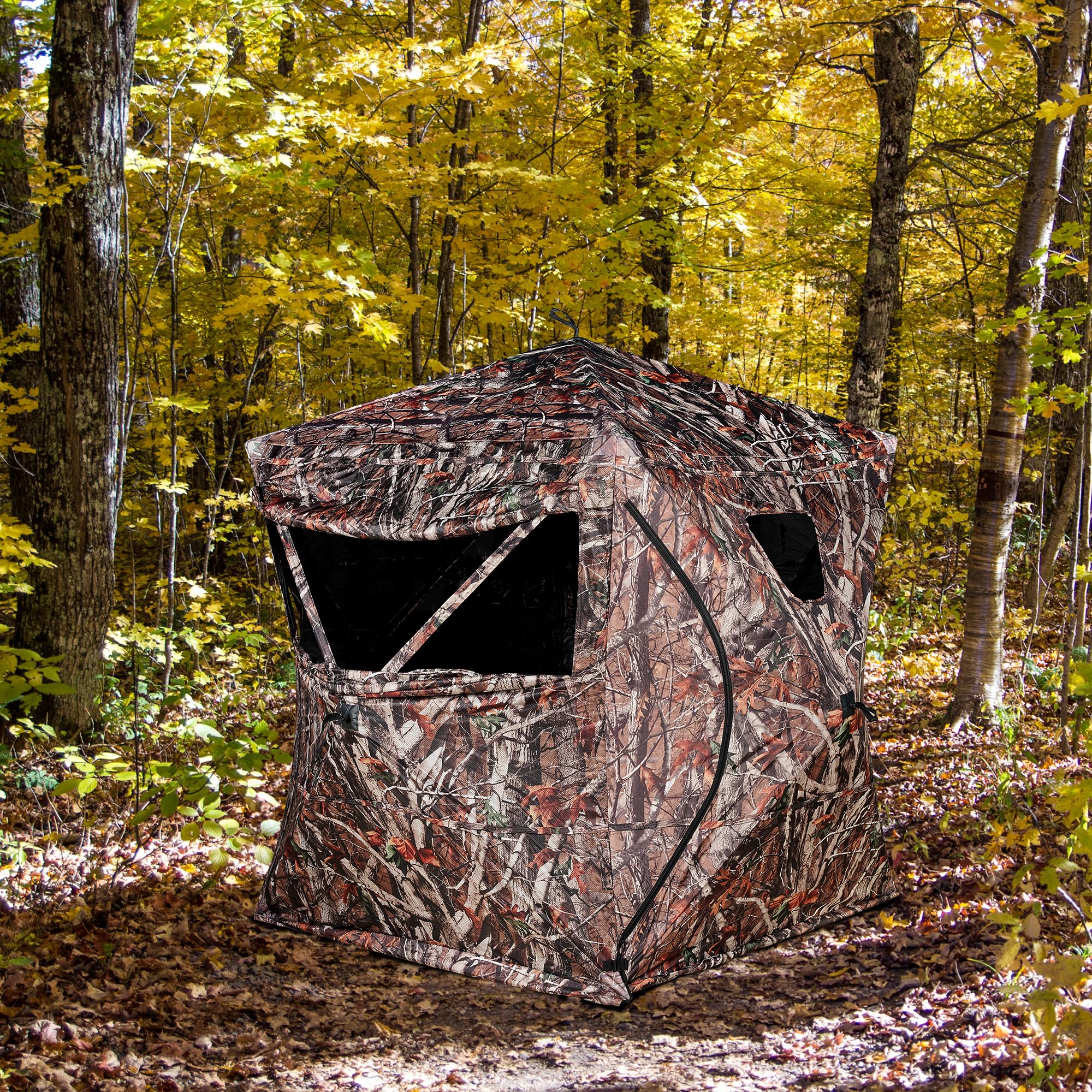 RODANNY hunting blind offers 58 by 58 inch floor print for comfortable stance