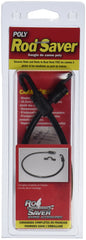 Rod Saver PRS Marine Poly Rod Strap in black, front view, secures rods on deck