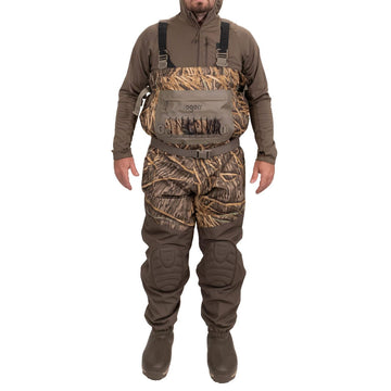 Rogers NXT 2-IN-1 wader showing knee pads for added field protection.
