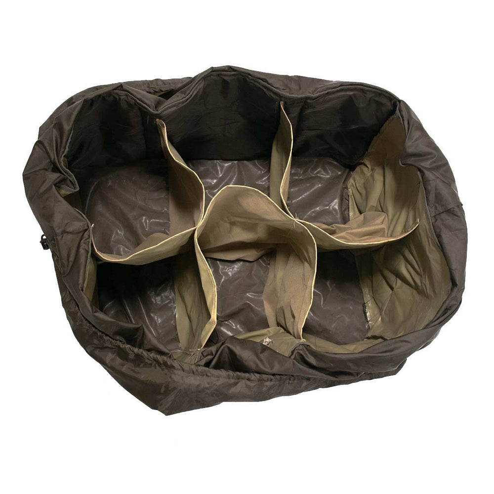 Rogers Toughman 6-slot goose decoy bag carry strap demonstrates easy transport.