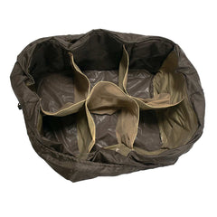 Rogers Toughman 6-slot goose decoy bag carry strap demonstrates easy transport.