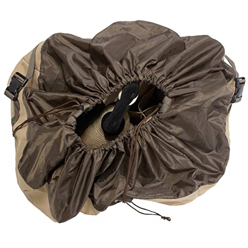 Rogers Toughman 6-slot goose decoy bag drawstring top for quick sealing.