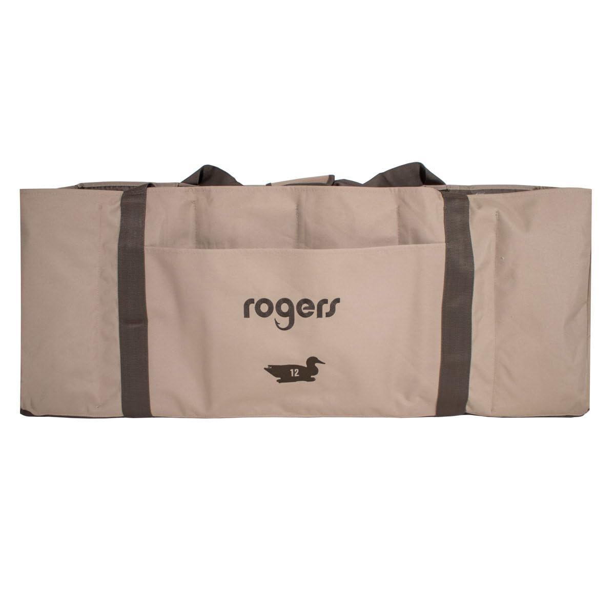Rogers Workin’ Man 12-slot floater duck bag on tan with easy carry handles