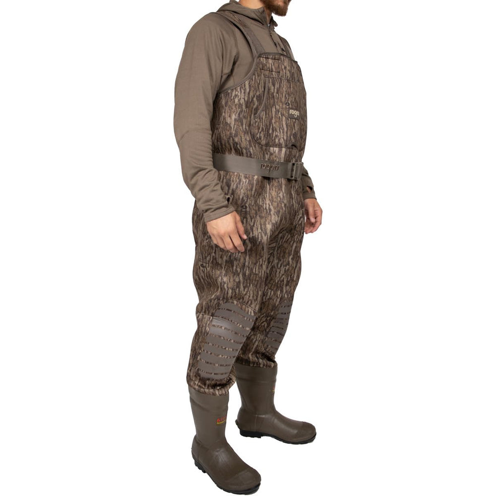 Rogers Workin Man waders side view with adjustable straps for secure fit
