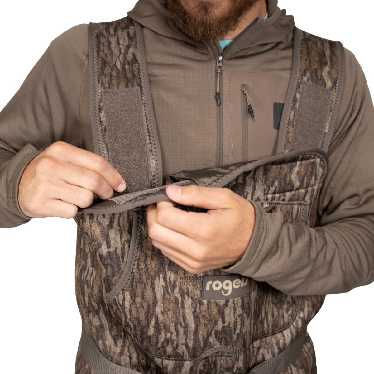 Rogers Workin Man waders stitching details show durability