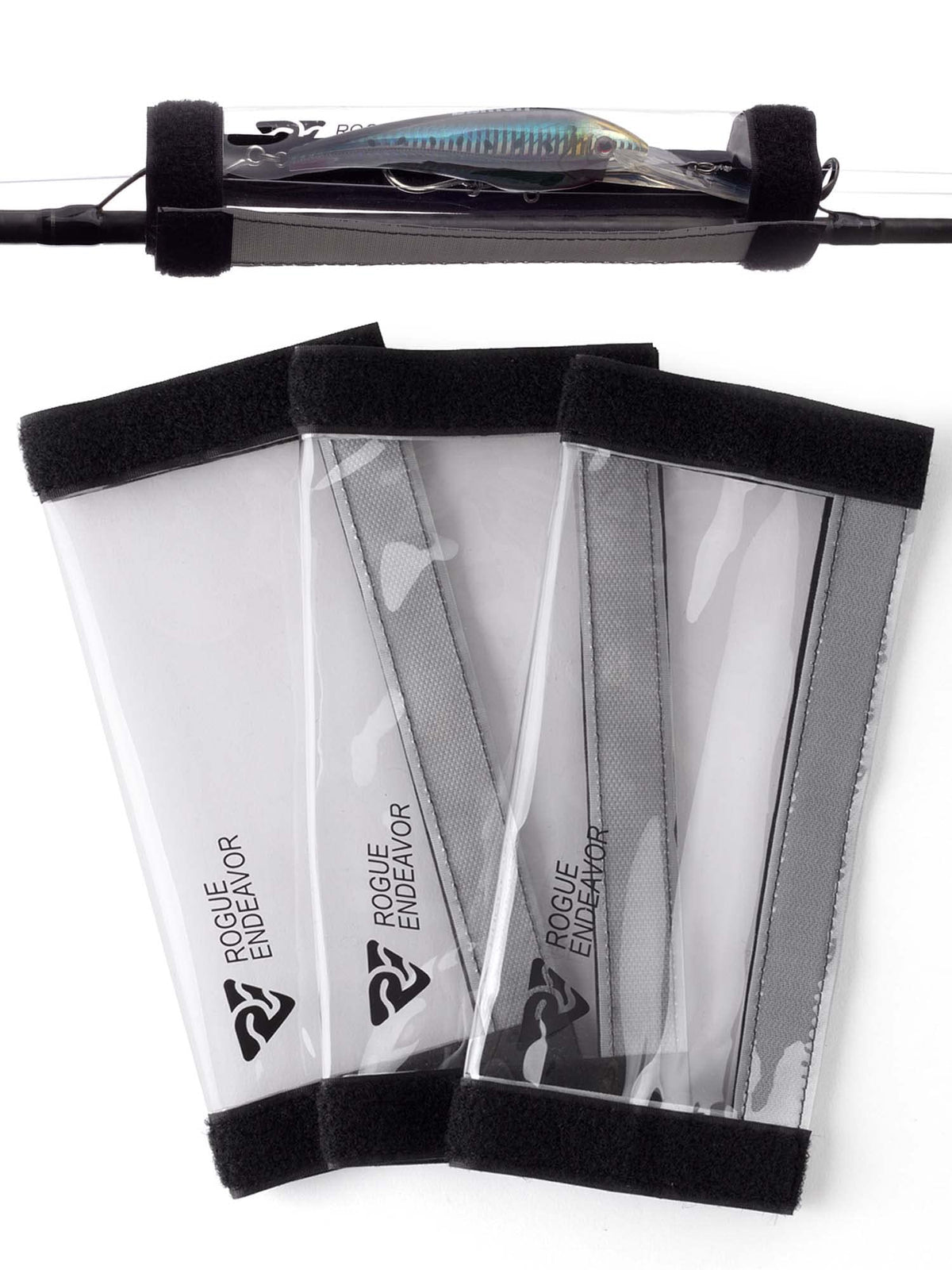 Rogue Endeavor Lure Wraps Pack 3 wrapped around a bass lure