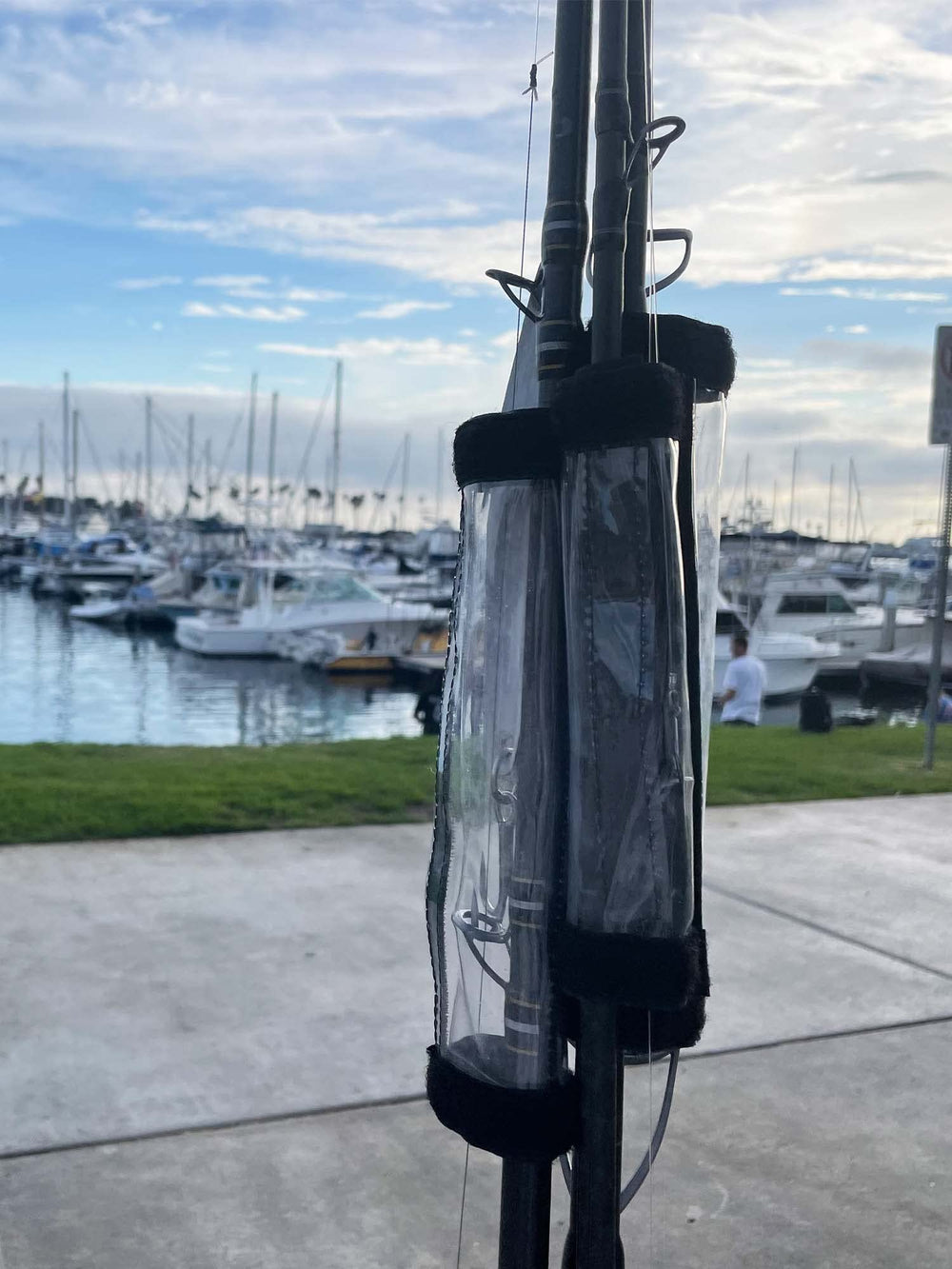 Lure wraps protecting hands and hooks during transport