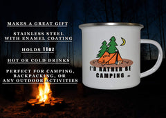 Rogue River Tactical eleven-ounce capacity mug perfect for hot beverages by the campfire