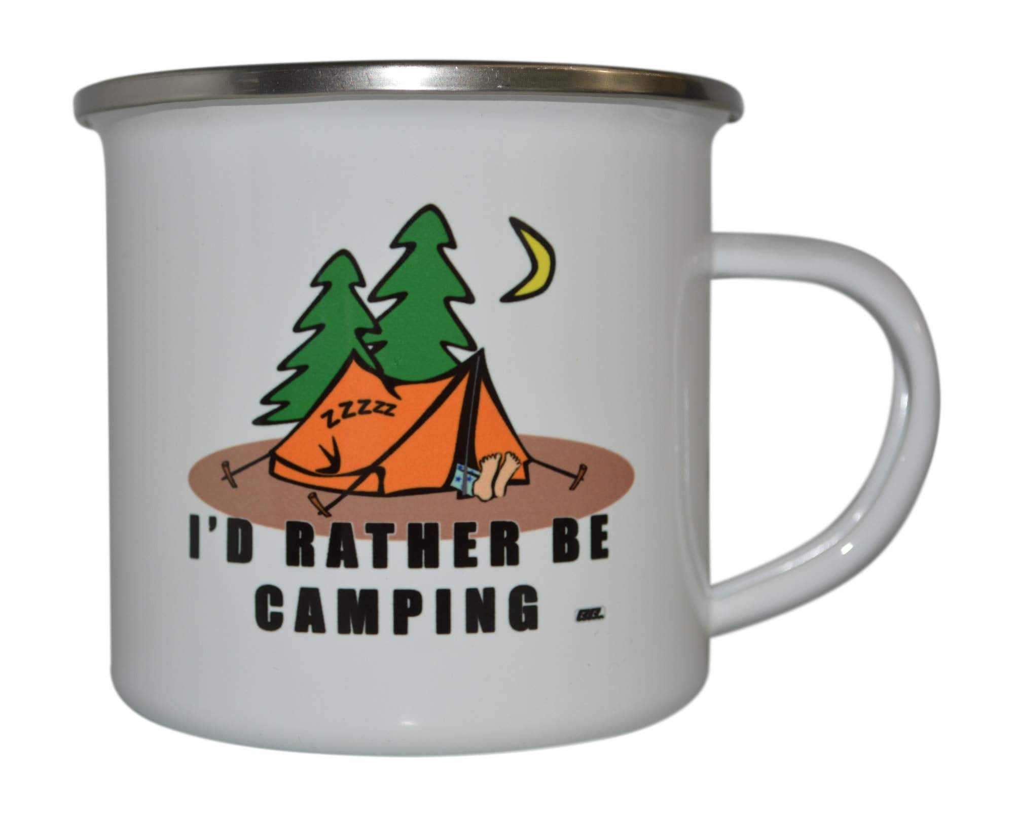 Rogue River Tactical enamel coating mug with rugged finish for hiking adventures