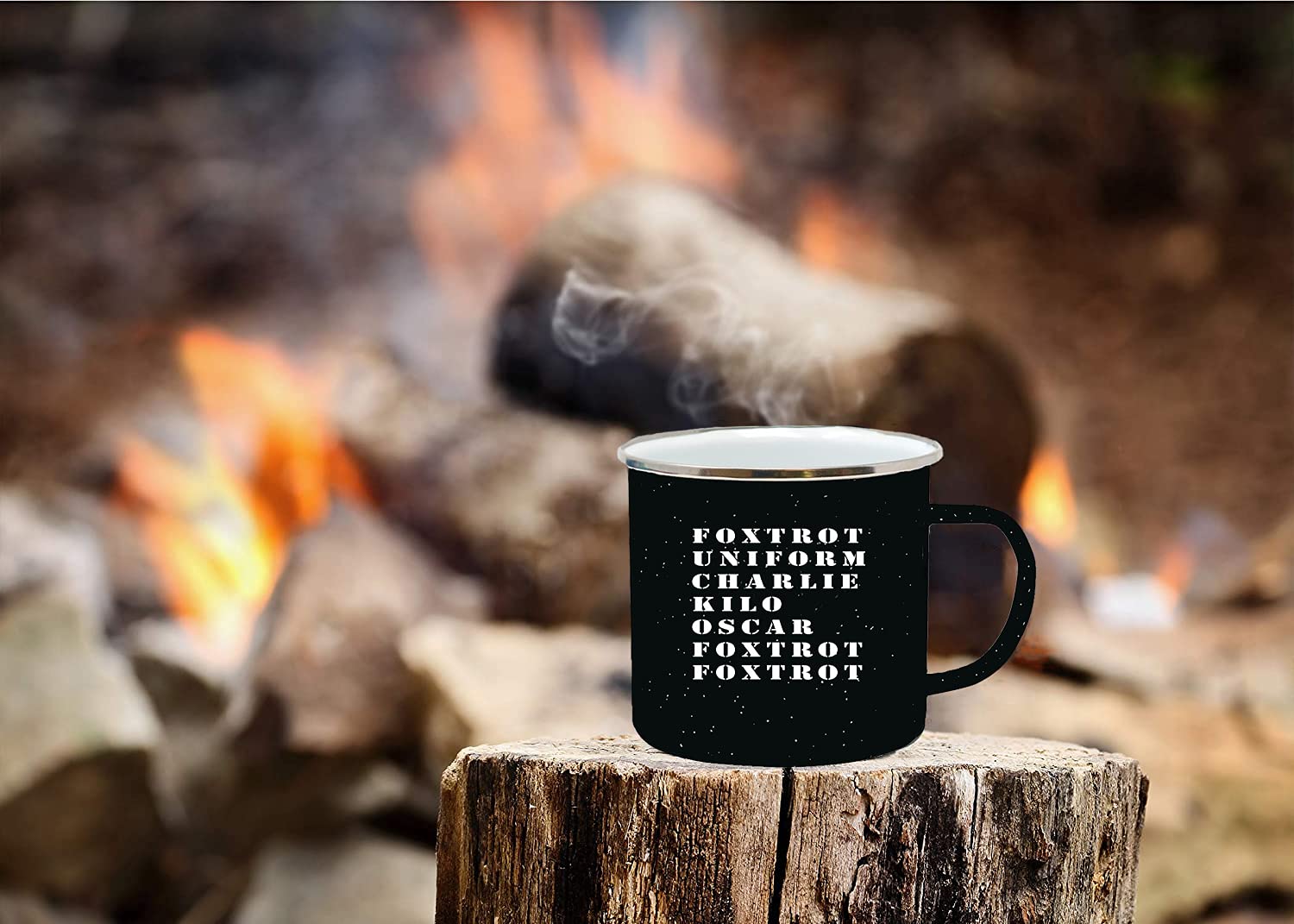 Rogue River Tactical Foxtrot OFF camp mug gift-ready presentation for veterans