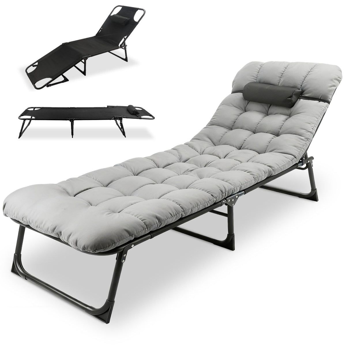 Roixeeds camping cot adults assembled with sturdy support for camping or guests