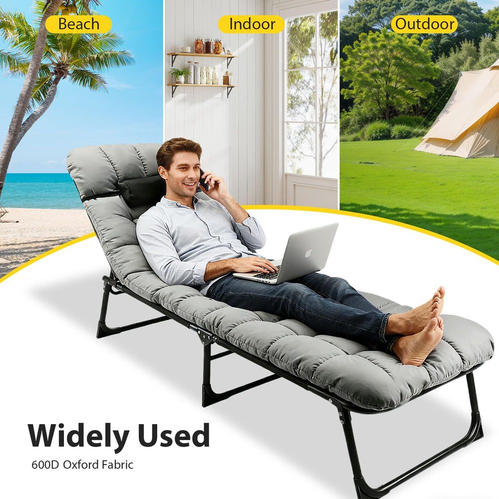 Roixeeds camping cot durable square-tube frame for stability
