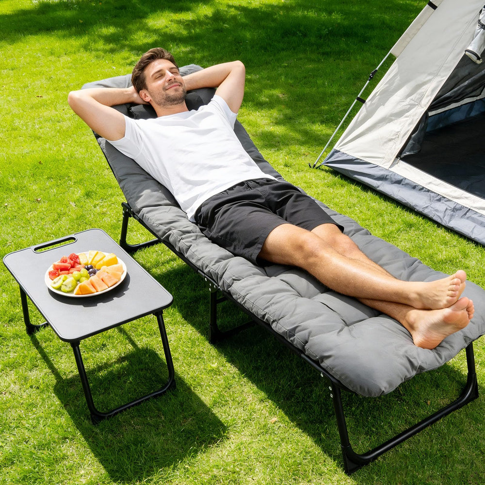 Roixeeds camping cot guest-ready bed for home or travel