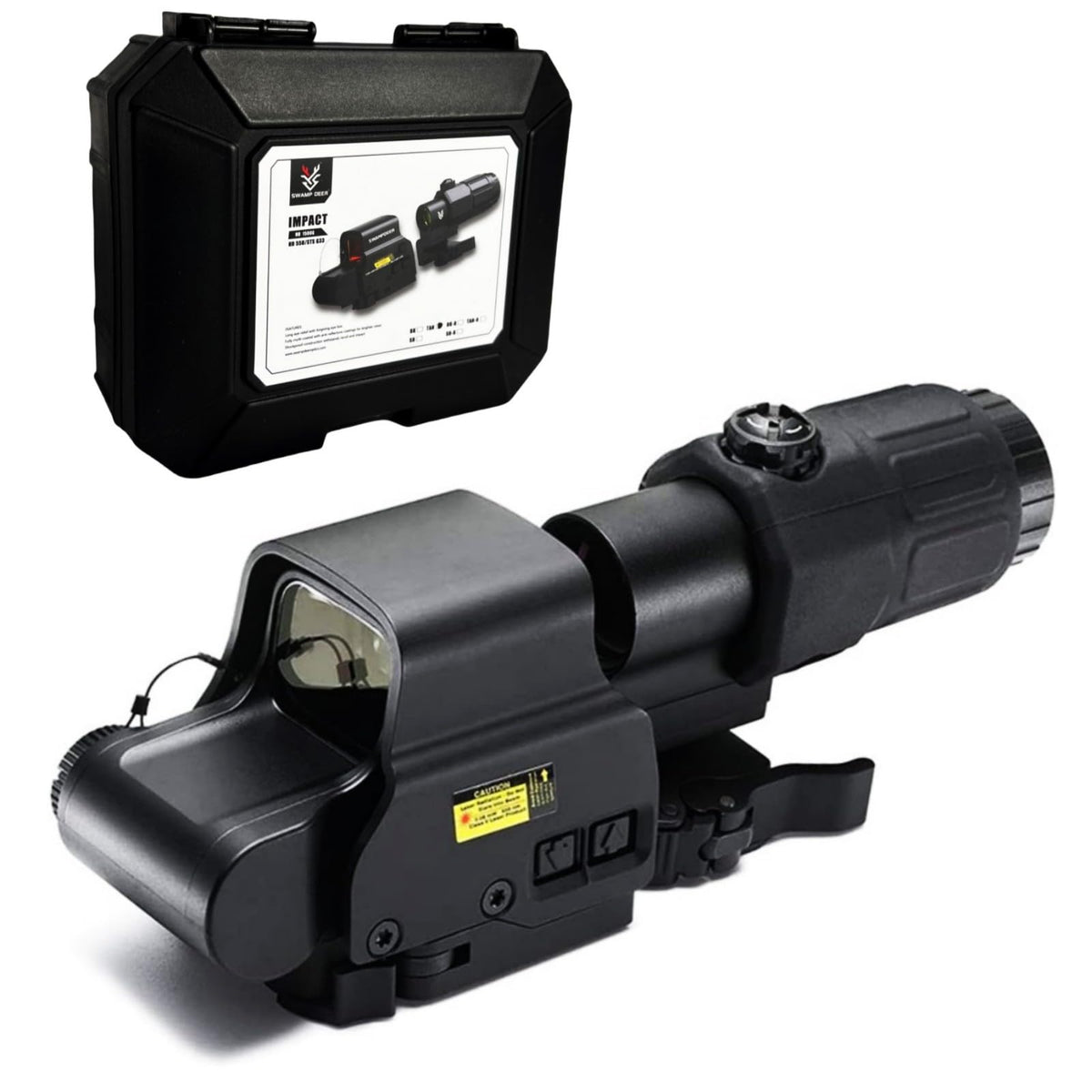 Rokilacen 558 red dot sight front view for fast target acquisition.