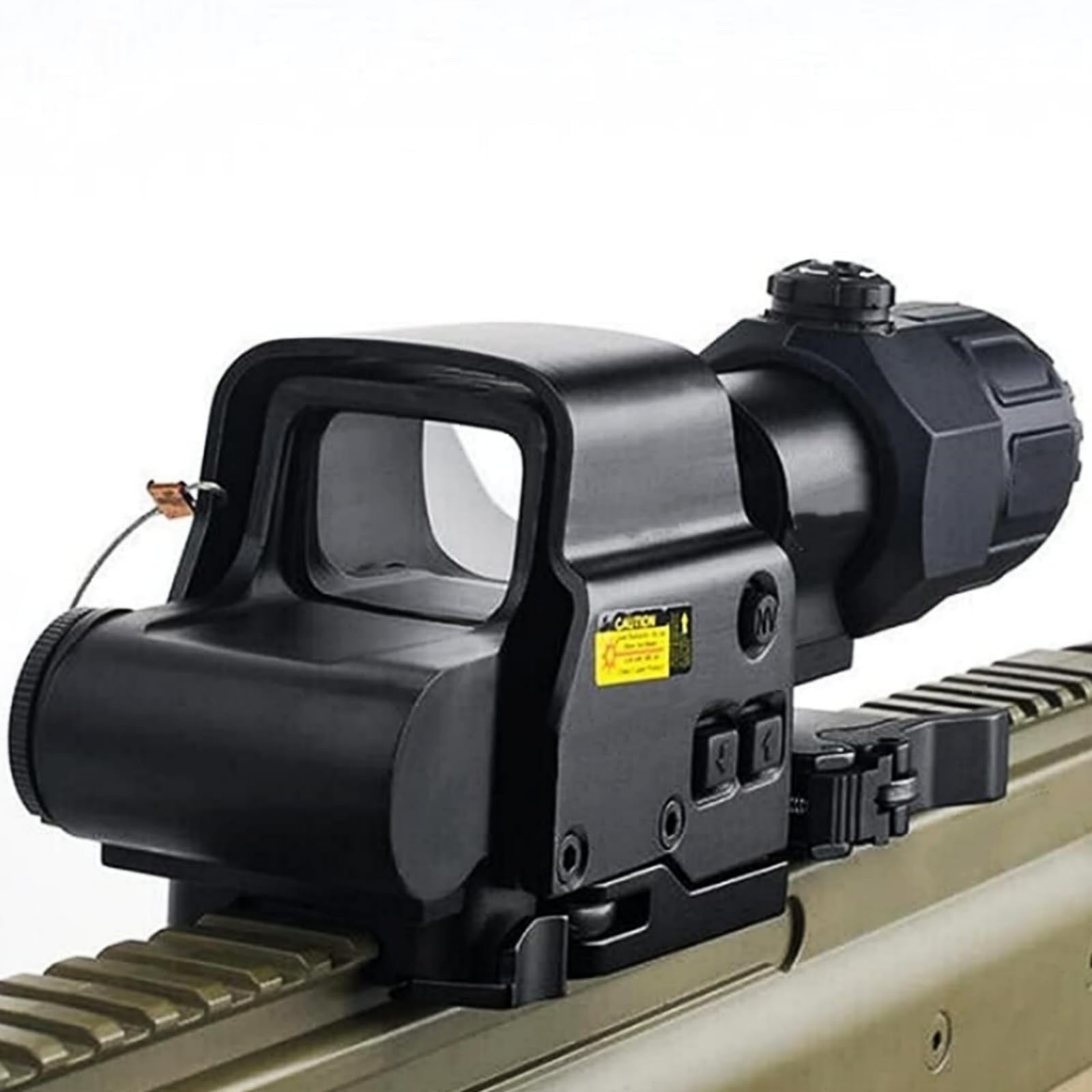 Rokilacen quick-attach mount supports versatile rifle setups.
