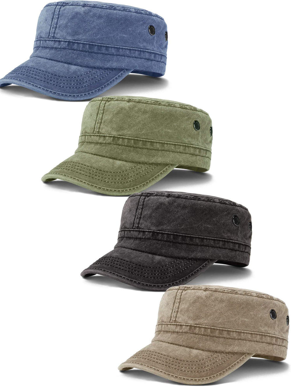 ROLVNHTV cadet cap in army green front view with everyday comfort