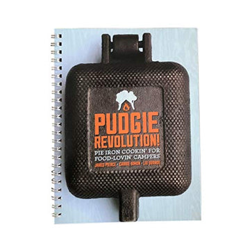 Rome Industries Pudgie Revolution cookbook cover in black for outdoor cooking.