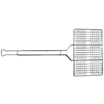 Rome Industries 64 Hamburger Grill chrome detail shows chrome plated steel for lasting use.