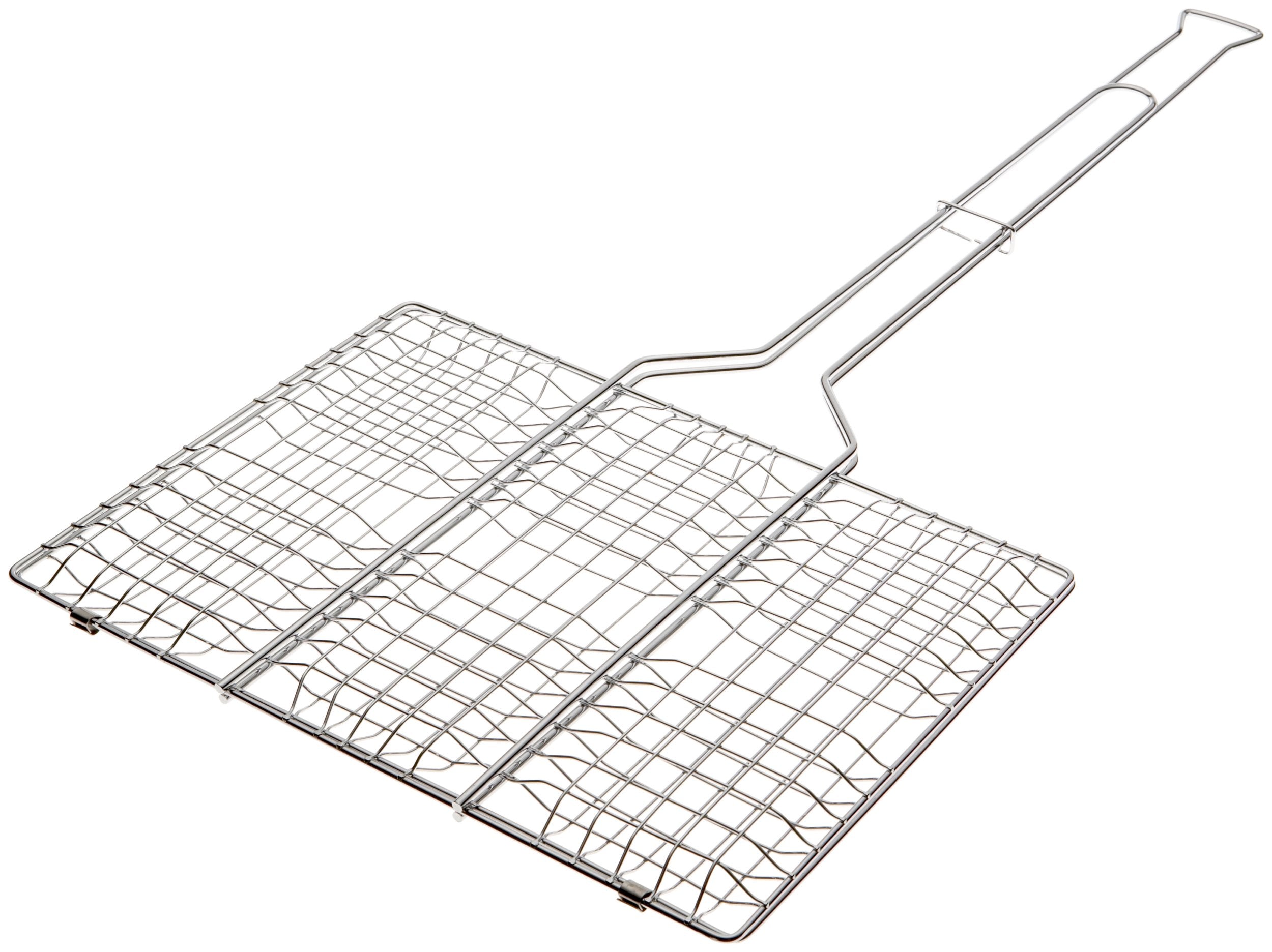 Rome Industries 64 Hamburger Grill top view highlights durable chrome finish for outdoor cooking.