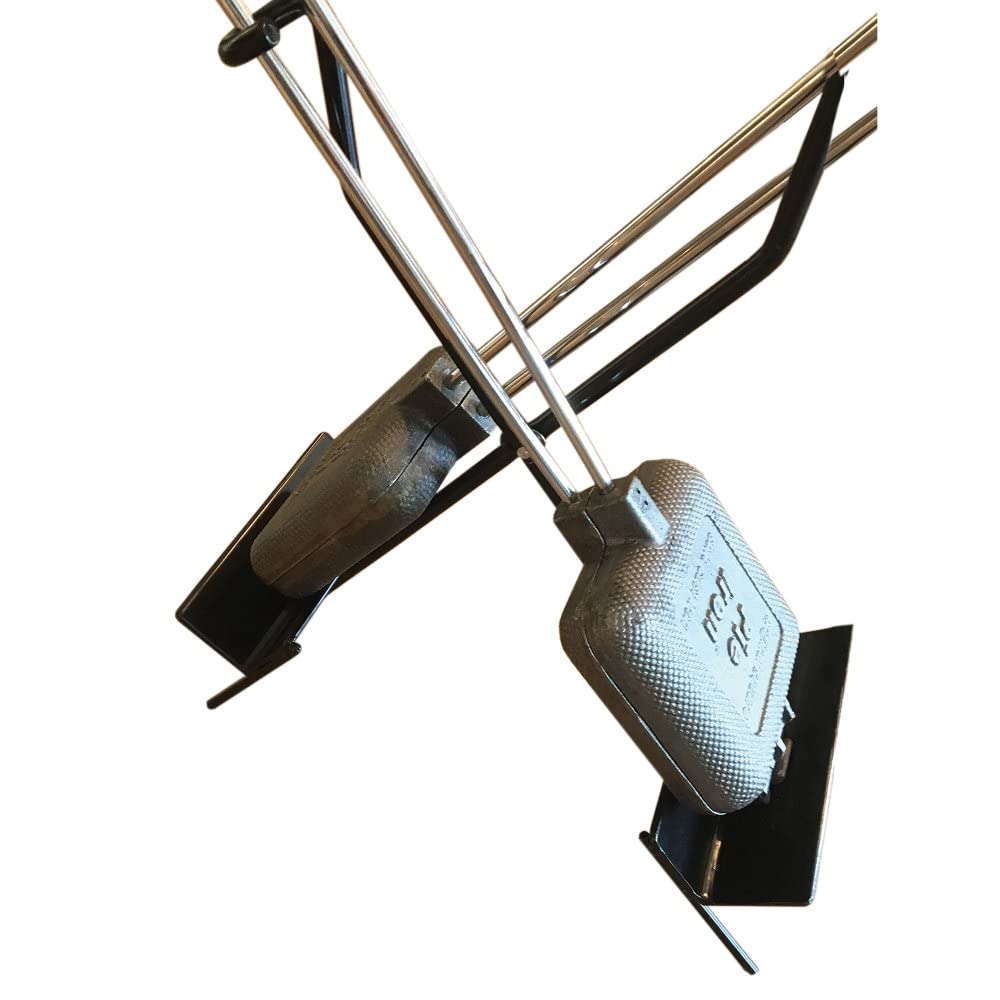 Rome Pie Iron Kickstand supports two irons off the ground for safer cooking.