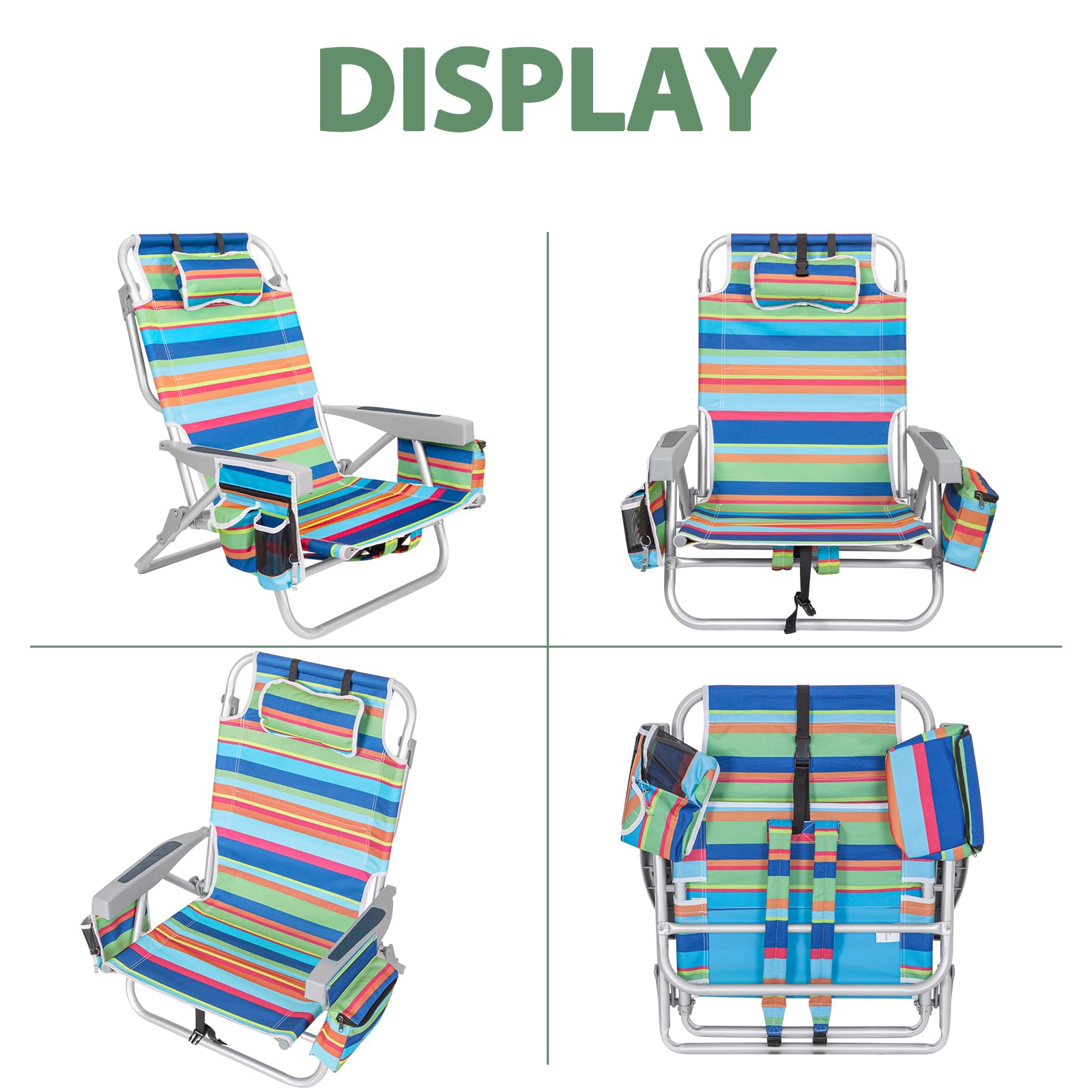 Romswi 2Pack multi stripes design adds vibrant outdoor style