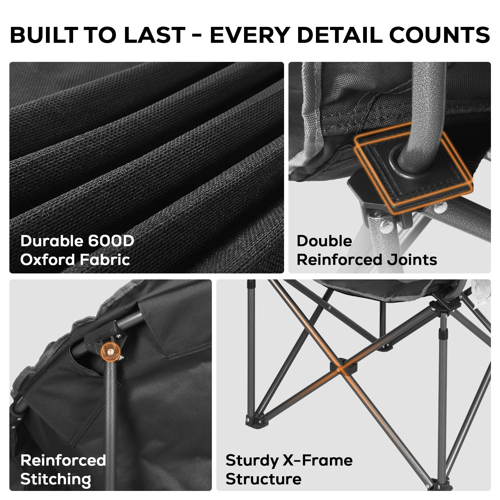 Romswi foldable chair shown in compact form for easy transport