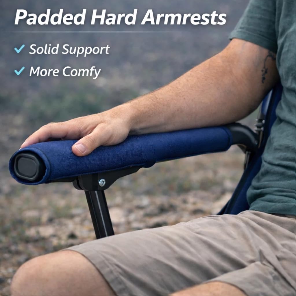Romswi stabilizer feet provide all-terrain stability on sand or grass.