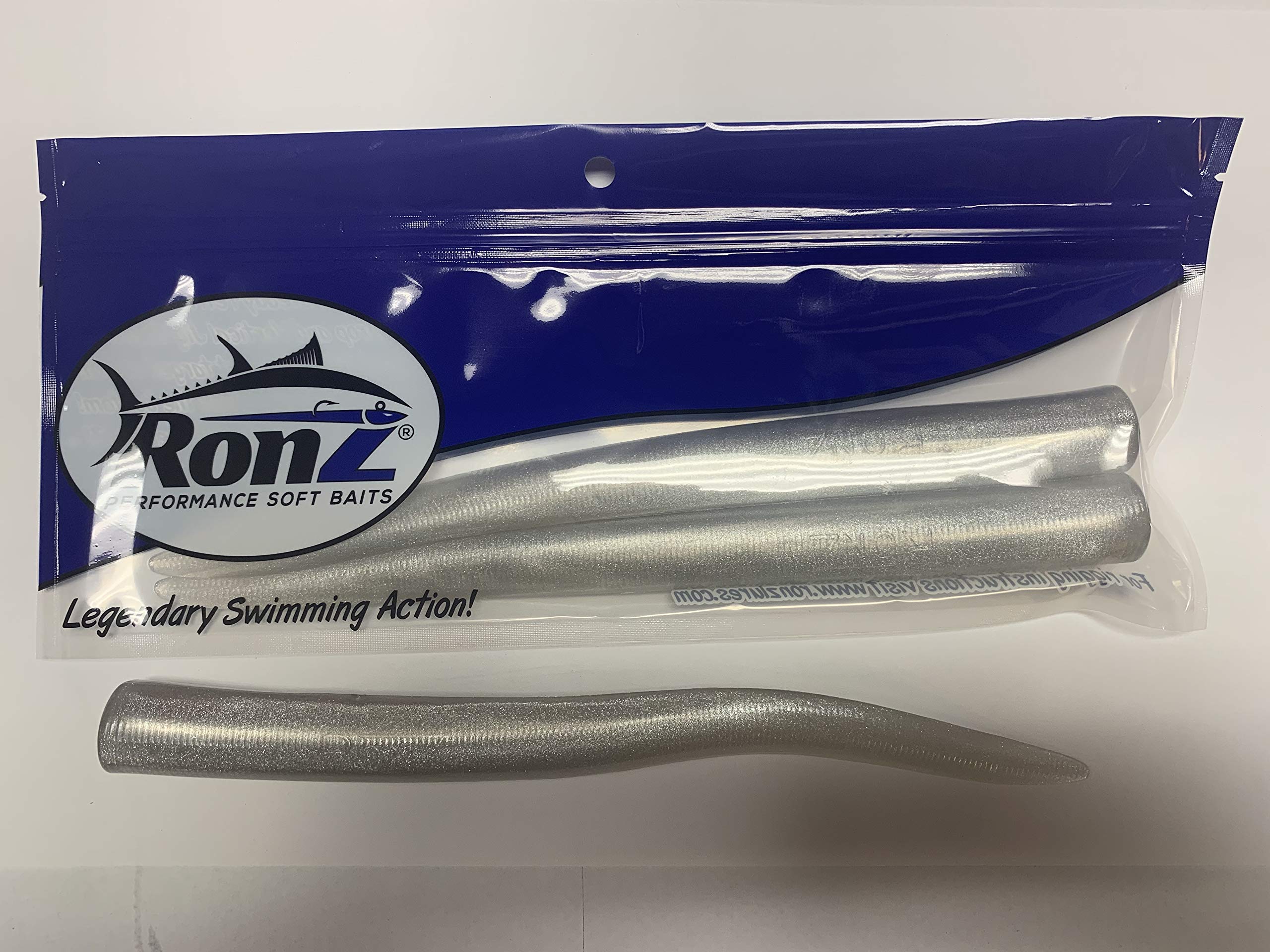 RONZ replacement tails 10-inch silver metallic for lifelike action
