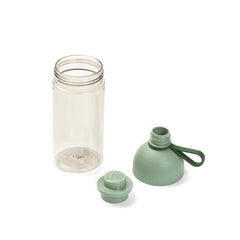 Room Copenhagen LEGO hydration bottle body, transparent design shows water level at a glance.